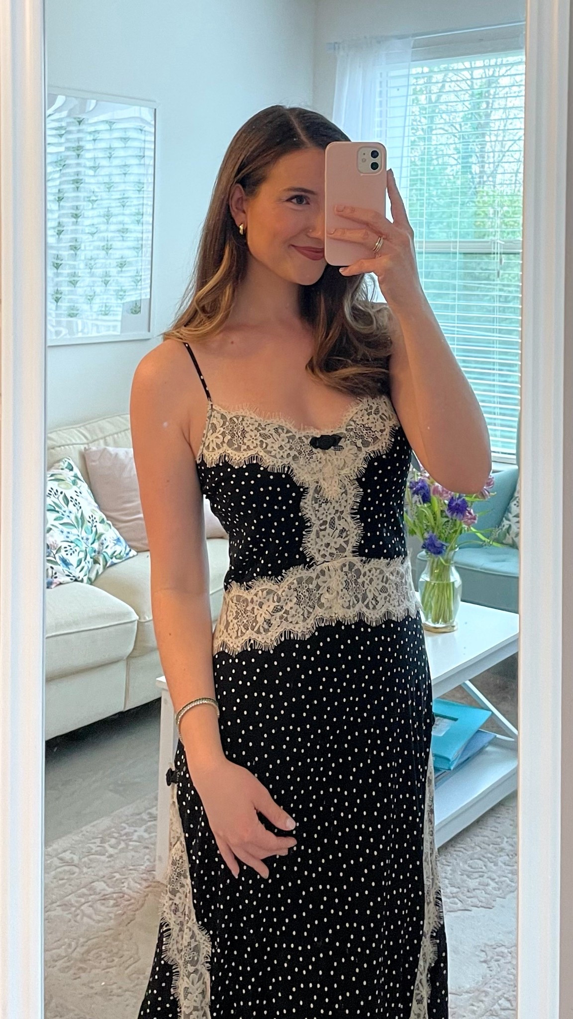 Dream dress from Hill House 🤍Wearing a size S, I typically wear an XS in Hill House!! 

Date night dress, rehearsal dinner dress, cocktail dress

#LTKWedding #LTKTall #LTKootd