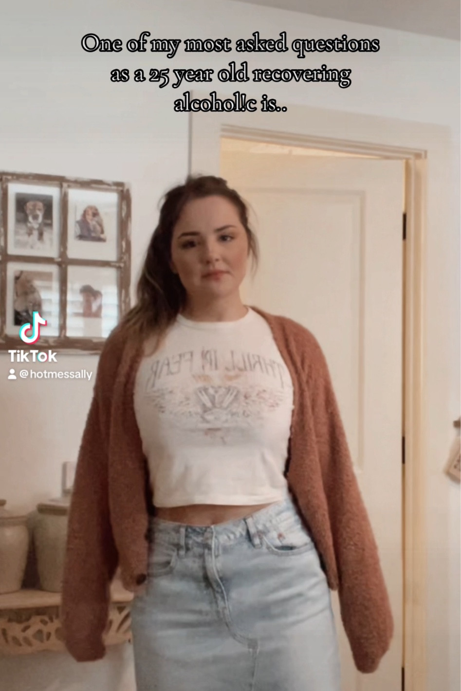 Jean Skirt & Baby Tee from my TikTok   