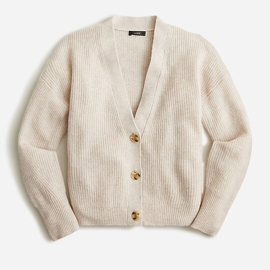 Ribbed V-neck cardigan sweater | J. Crew US