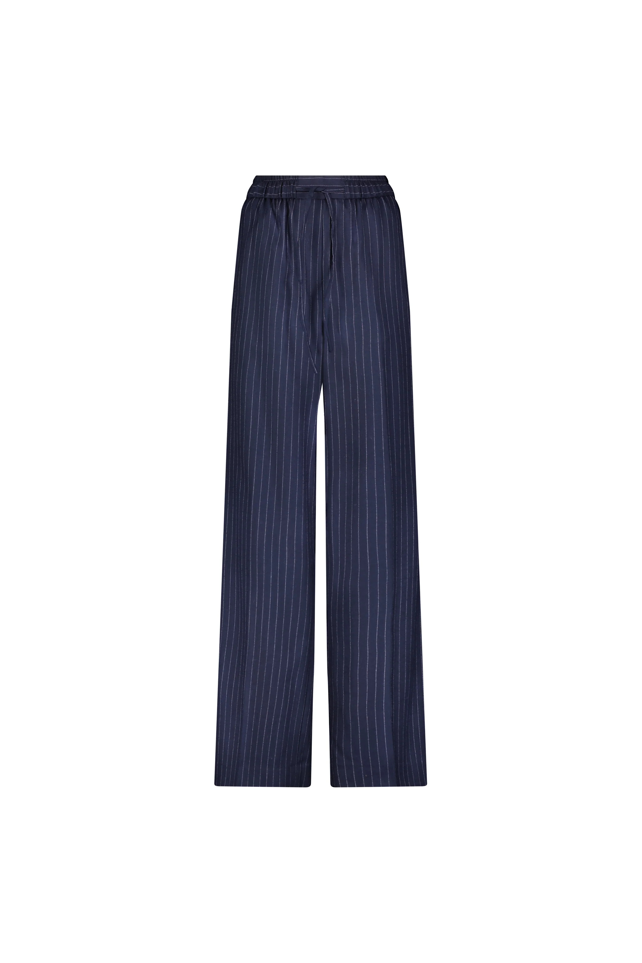 Pinstripe Wool Twill Relaxed Drawstring Pant | MAYSON the label