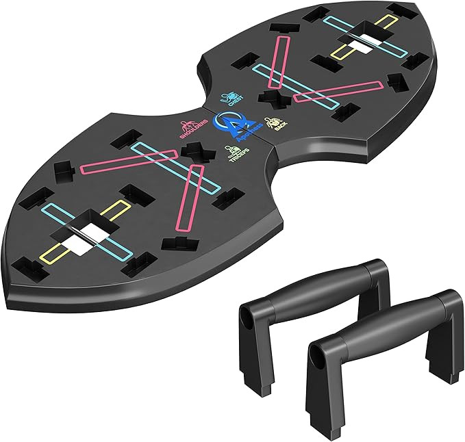 Home Workout Equipment 9 in 1 Push Up Board System Portable Bar Exercise Equipment Workout Bar Fi... | Amazon (US)