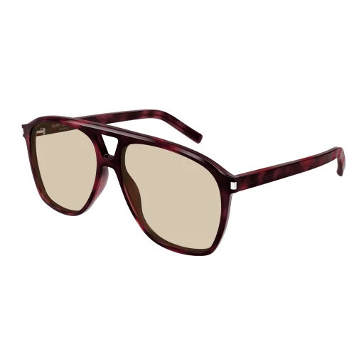 Saint Laurent SL 596 DUNE Sunglasses 003 - Havana - Brown Women Aviator | Designer Optics