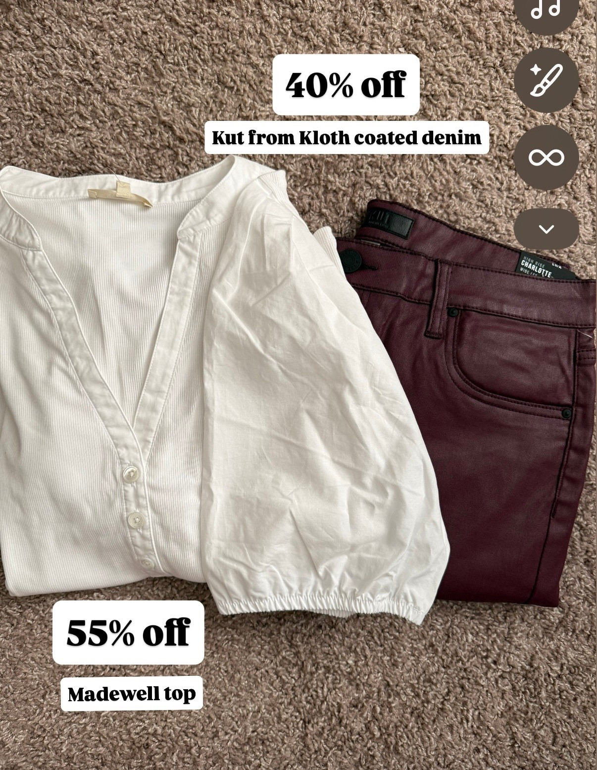 Madewell top, Madewell style, Madewell sale, Kut from Kloth, holiday style, casual holiday style, coated denim, Nordstrom sale finds, Nordstrom stylee

#LTKSaleAlert #LTKHoliday #LTKFindsUnder100