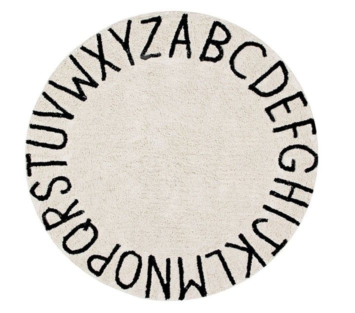 Lorena Canals Machine Washable ABC Round Rug | Pottery Barn Kids