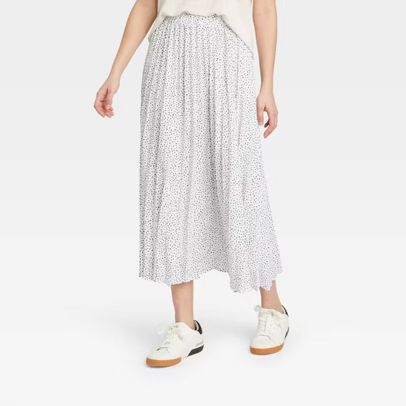 Women's Midi Pleated A-Line Skirt - A New Day™ | Target