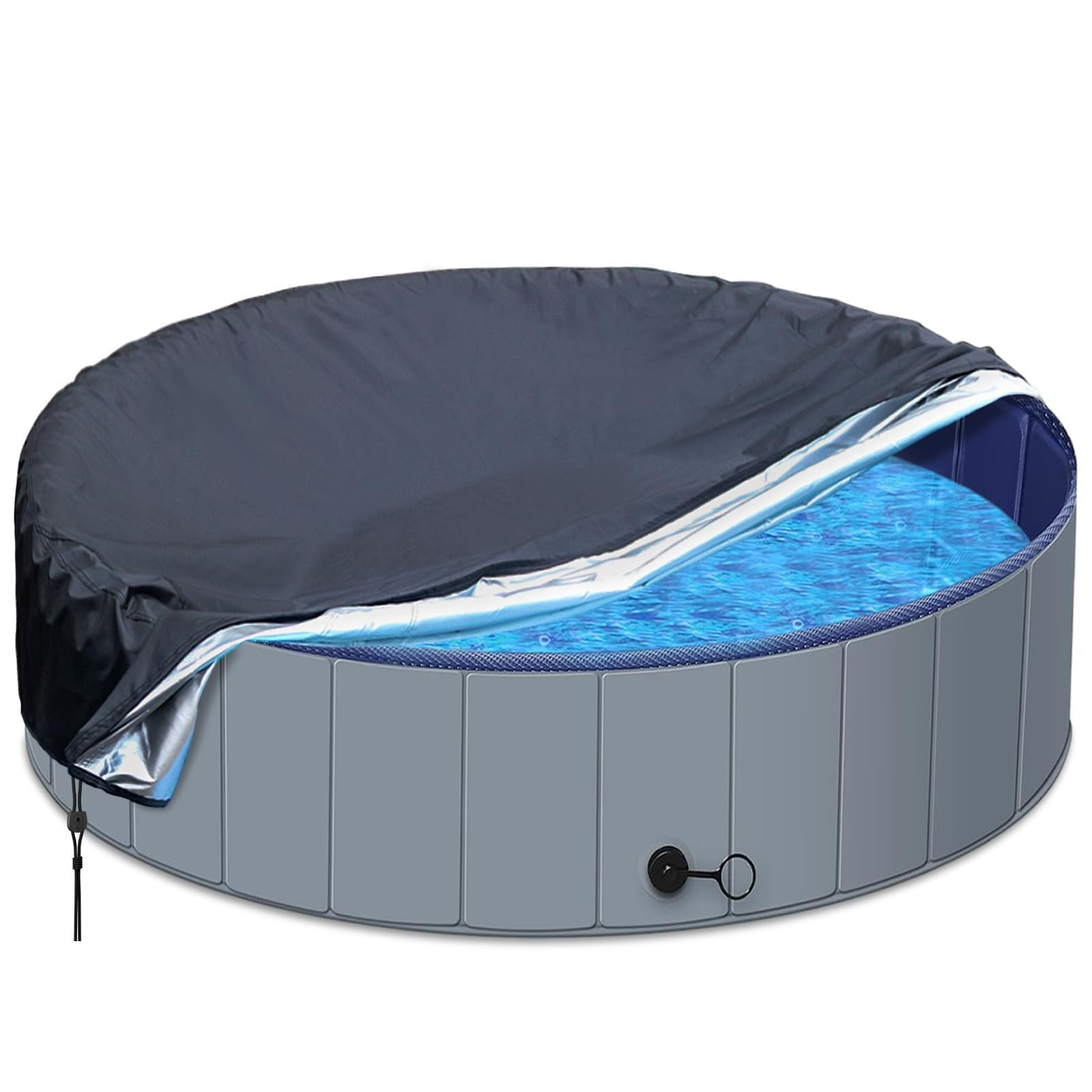 SAFANA 48" Round Dog Pool Cover [Upgrade 420D Thickened] Portable Dog Pet Bath Pool Cover 48 inch... | Amazon (US)