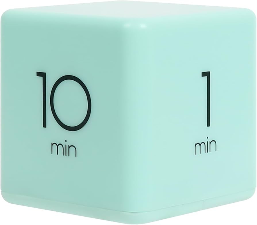 mooas Cube Timer, Time Management for Kids, Workout, Kitchen, Studying, Cooking (Mint) | Amazon (US)