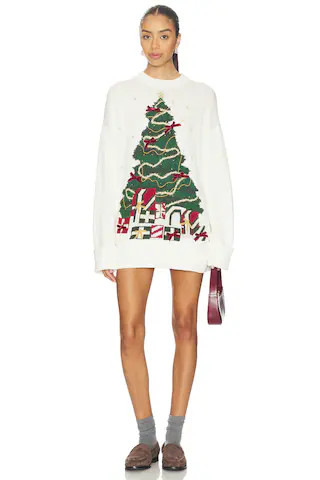 Show Me Your Mumu Fireside Sweater in Christmas Tree Knit from Revolve.com | Revolve Clothing (Global)