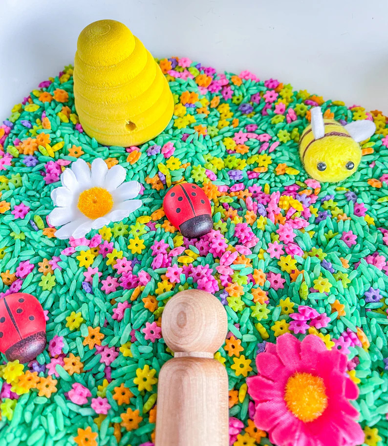 Flower Sensory Bin, Spring Sensory, Taste Safe, Montessori | Etsy (US)