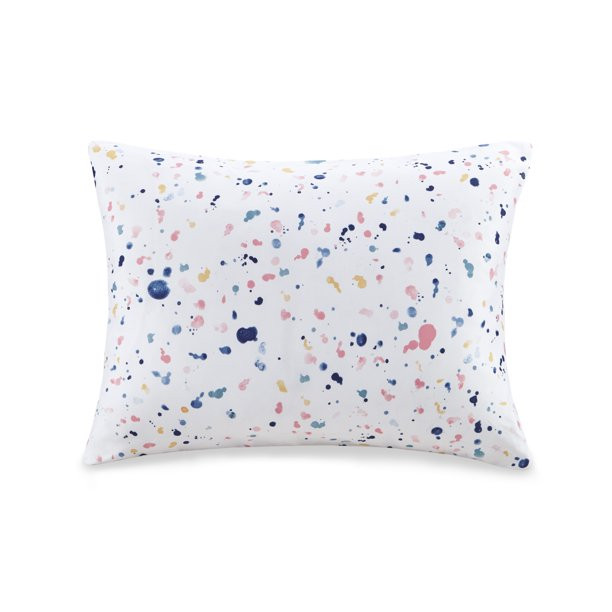 Mainstays Woven Microfiber Printed Dots Travel Pillow Cover, Zipper Closure, Stain Resistant, 15"... | Walmart (US)