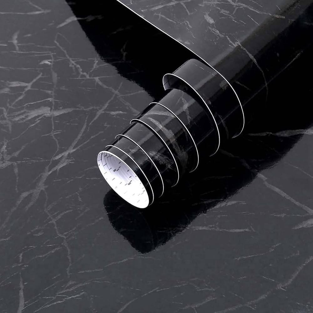Arthome Black Marble, 17x240 Inches Peel and Stick Wallpaper, Marble Contact Paper, Self Adhesive... | Amazon (US)