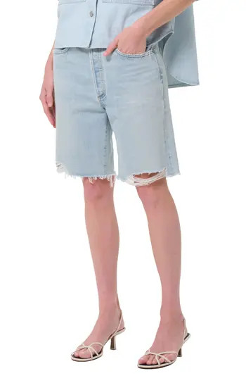AGOLDE '90s Long Cutoff Denim Shorts in Fragment at Nordstrom Rack, Size 26 | Nordstrom Rack