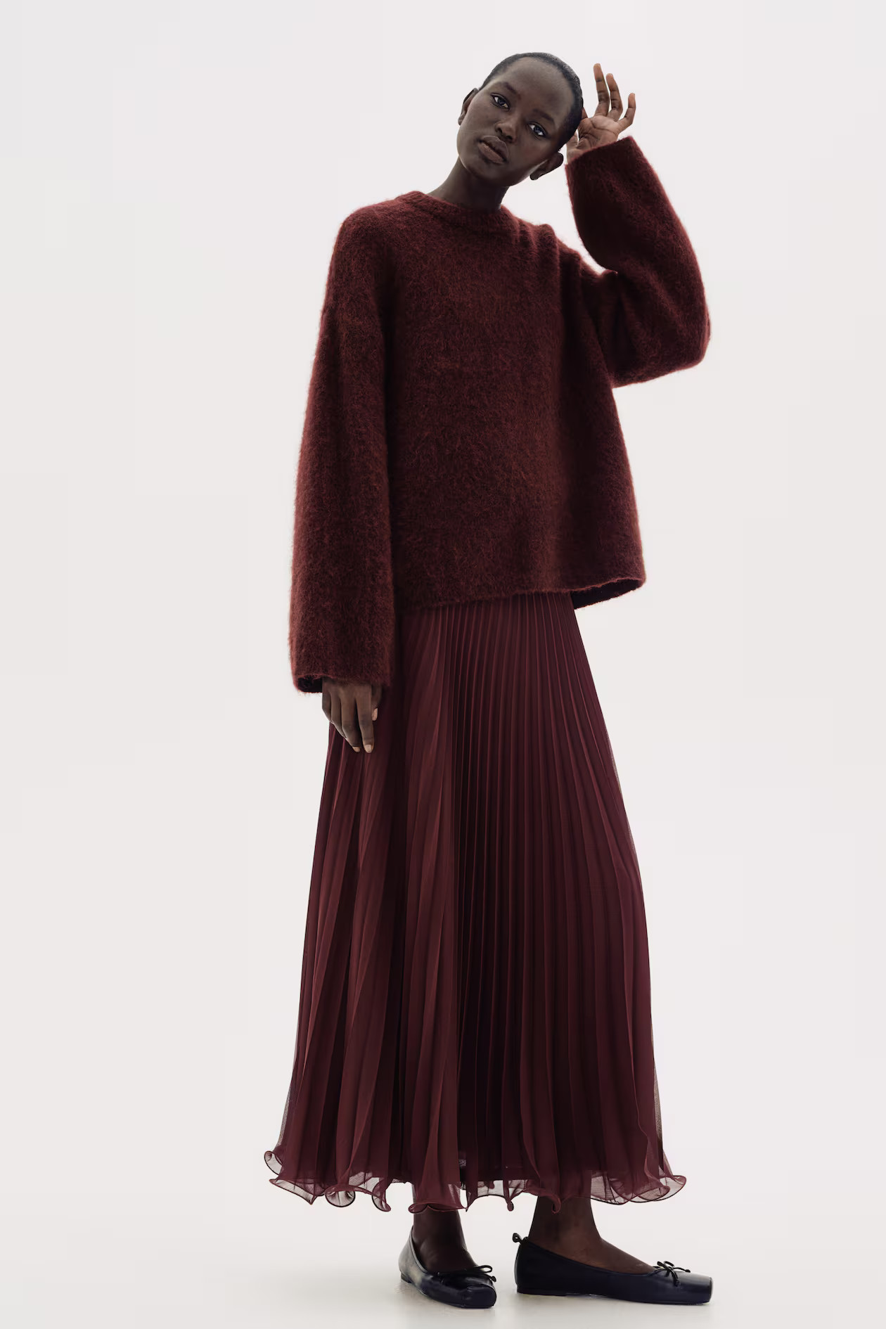 Sheer pleated skirt | H&M (UK, MY, IN, SG, PH, TW, HK)