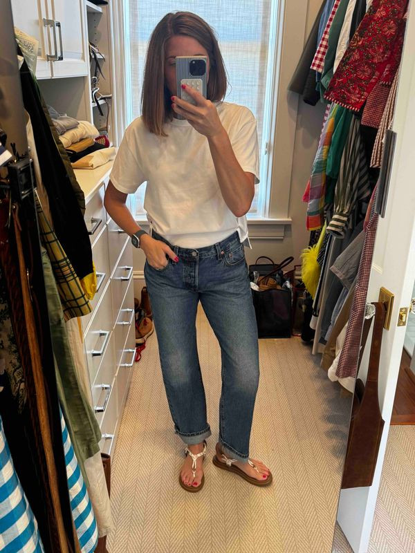 Jeans + white tee kinda girl✨🤩 

 #LTKootd