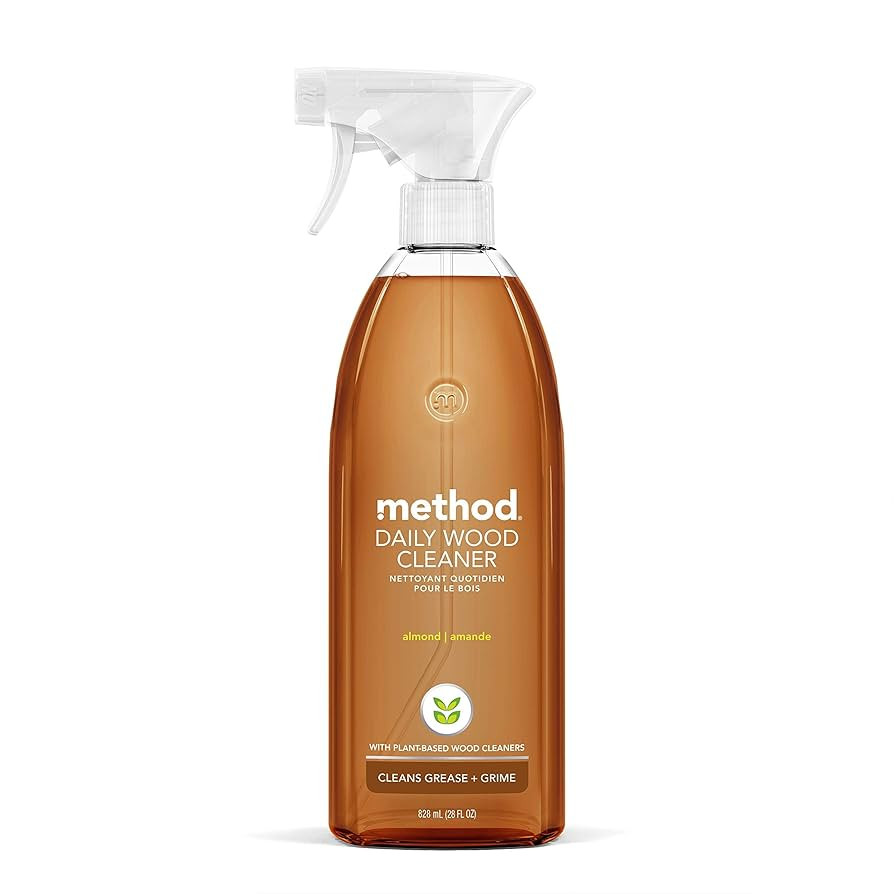 Method Daily Wood Cleaner, Almond, Plant-Based Formula That Cleans Shelves, Tables and Other Wood... | Amazon (US)