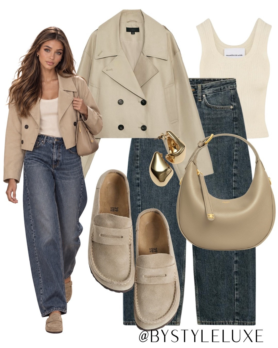 WEEKEND LOOK - The @Zara cropped trench jacket is back in stock! Perfect for transitioning into autumn 

#jeans #trenchjacket #autumnoutfit

#LTKautumn #LTKjeans #LTKshoes