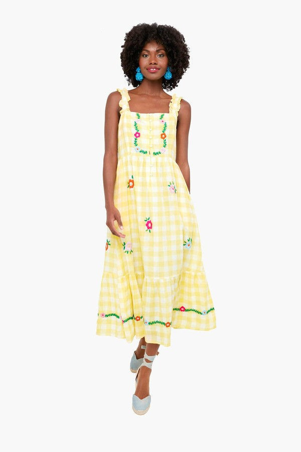 Buttercup Gingham Lorenza Dress | Pink City Prints | Tuckernuck (US)
