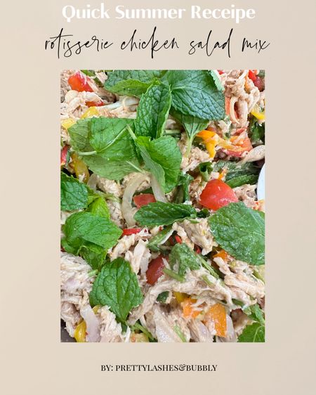 Need a quick summer recipe? I've been loving this refreshing rotisserie chicken salad mix that I can whip up in 15 minutes.  Chop/shred your rotisserie chicken, mix all of these chopped herbs and veggies together with 1.5 cup of Italian Dressing then ENJOY! Let me know if you try this!

#LTKParties #LTKFitness #LTKActive