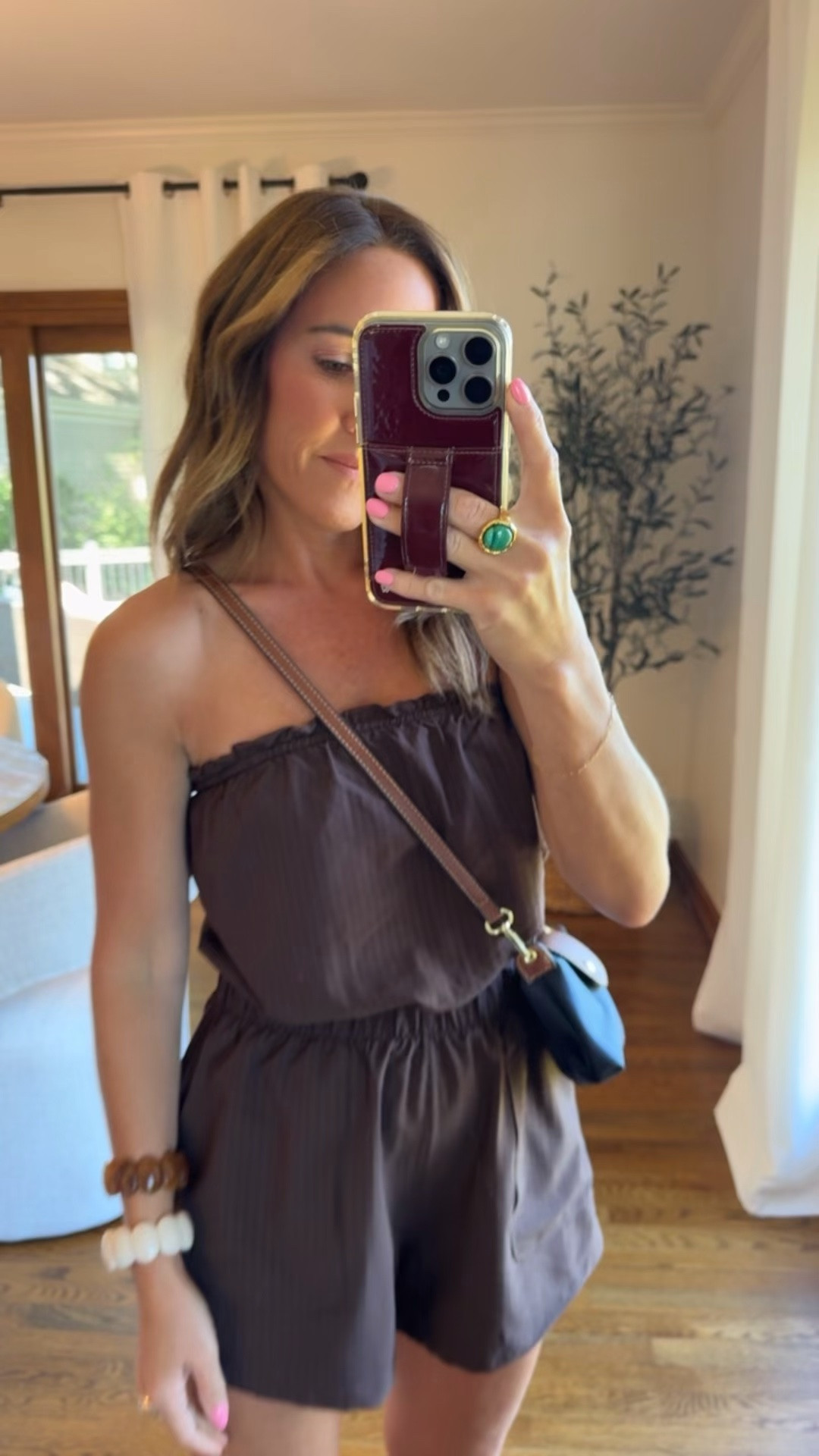 Light & breezy seersucker romper. 
Size small here. I’m 5’3”

#LTKxAbercrombie #LTKSeasonal #LTKOver40
