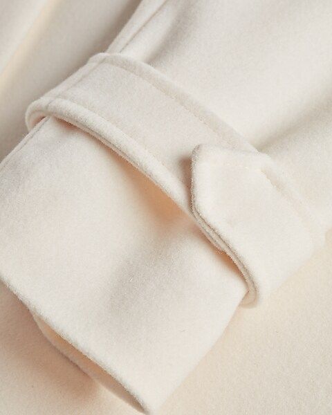 Belted Wrap Front Felt Coat | Express