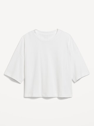 Vintage Oversized Crop T-Shirt | Old Navy (US)