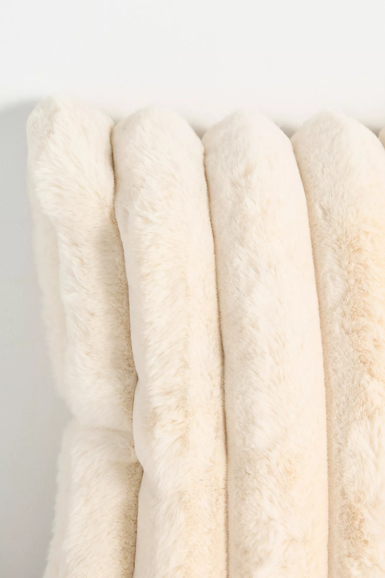 Tipped Puffer Faux-Fur Pillow | Anthropologie (US)