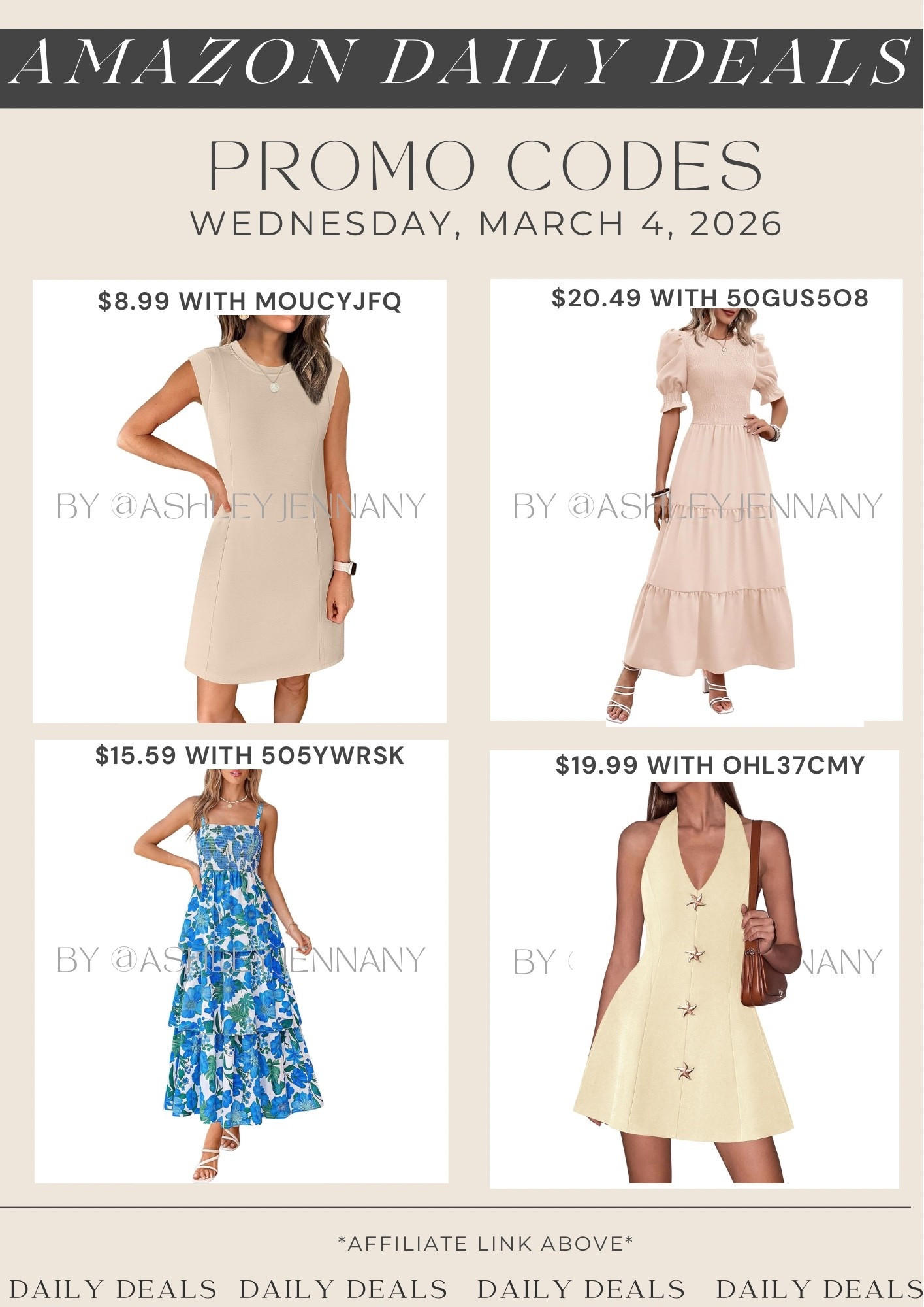Amazon fashion deals on spring dresses 

#LTKSaleAlert #LTKMidsize #LTKSeasonal
