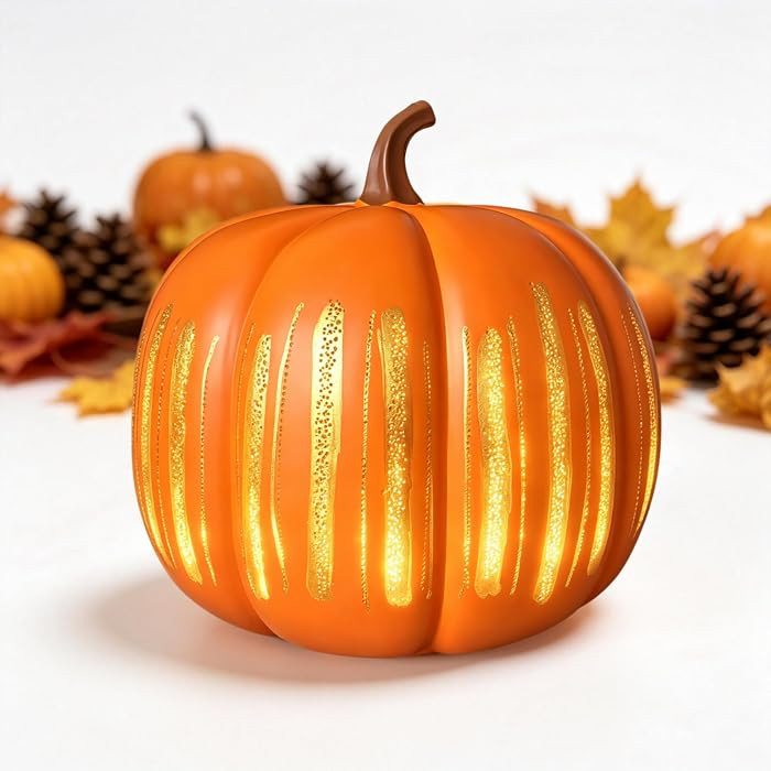 Starry Night Pumpkin,Luminous LED Pumpkin,Starry Pumpkins (orange-1pc) | Amazon (US)