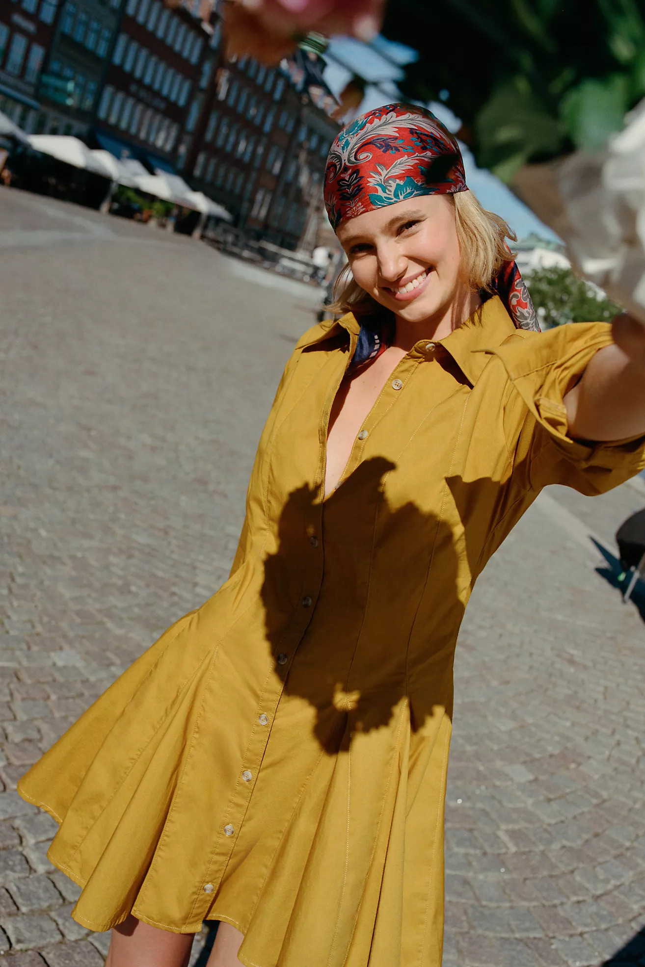 Maeve Godet Mini Shirtdress | Anthropologie (US)