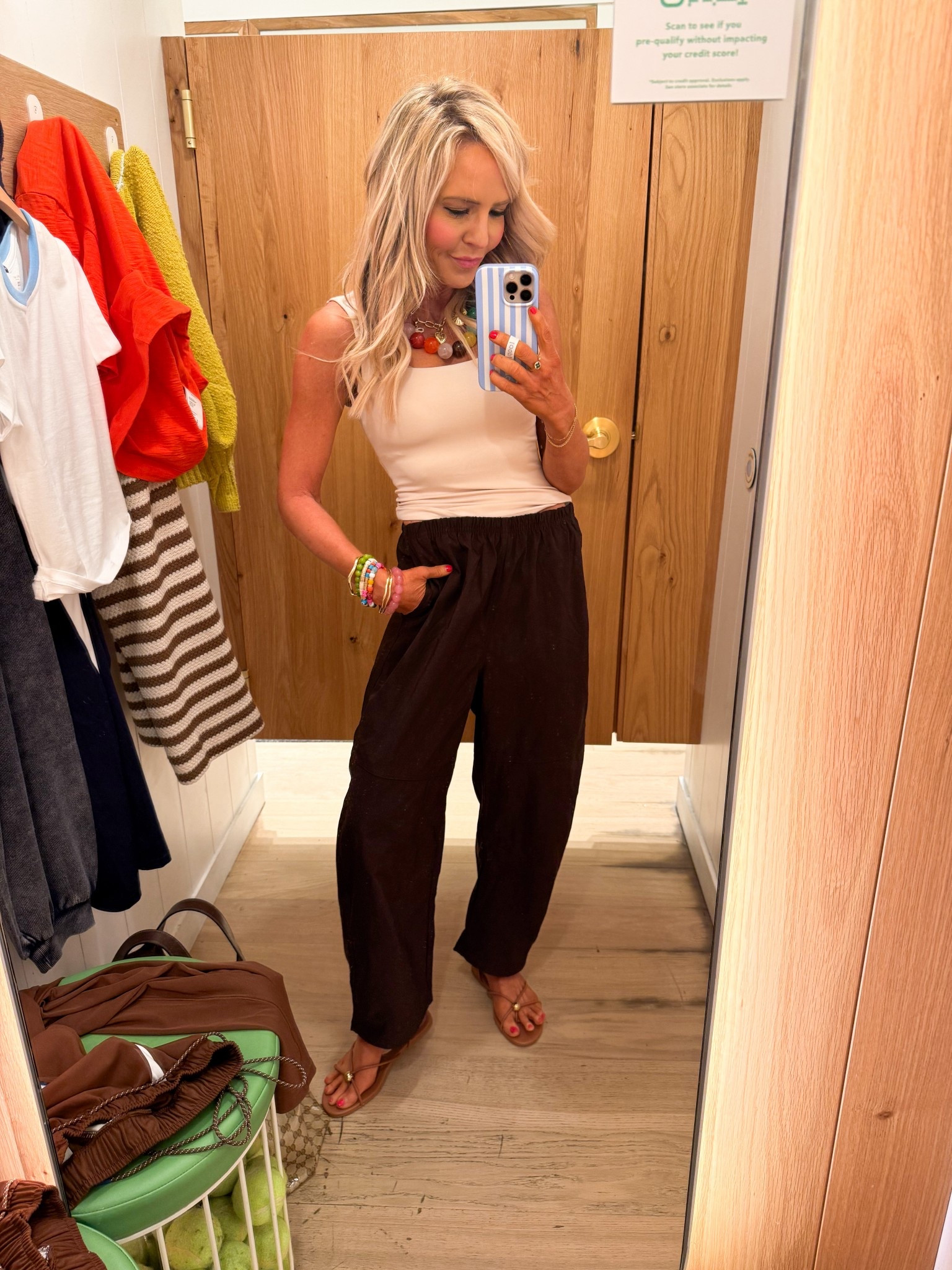 athleisure barrel pant obsession (XS) and stretchy tank (small) • the cutest @Aerie finds | 

#LTKActive #LTKmomlife #LTKOver40