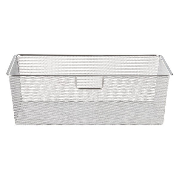 Elfa 24" 2-Runner Mesh Hanging Drawer Platinum | The Container Store