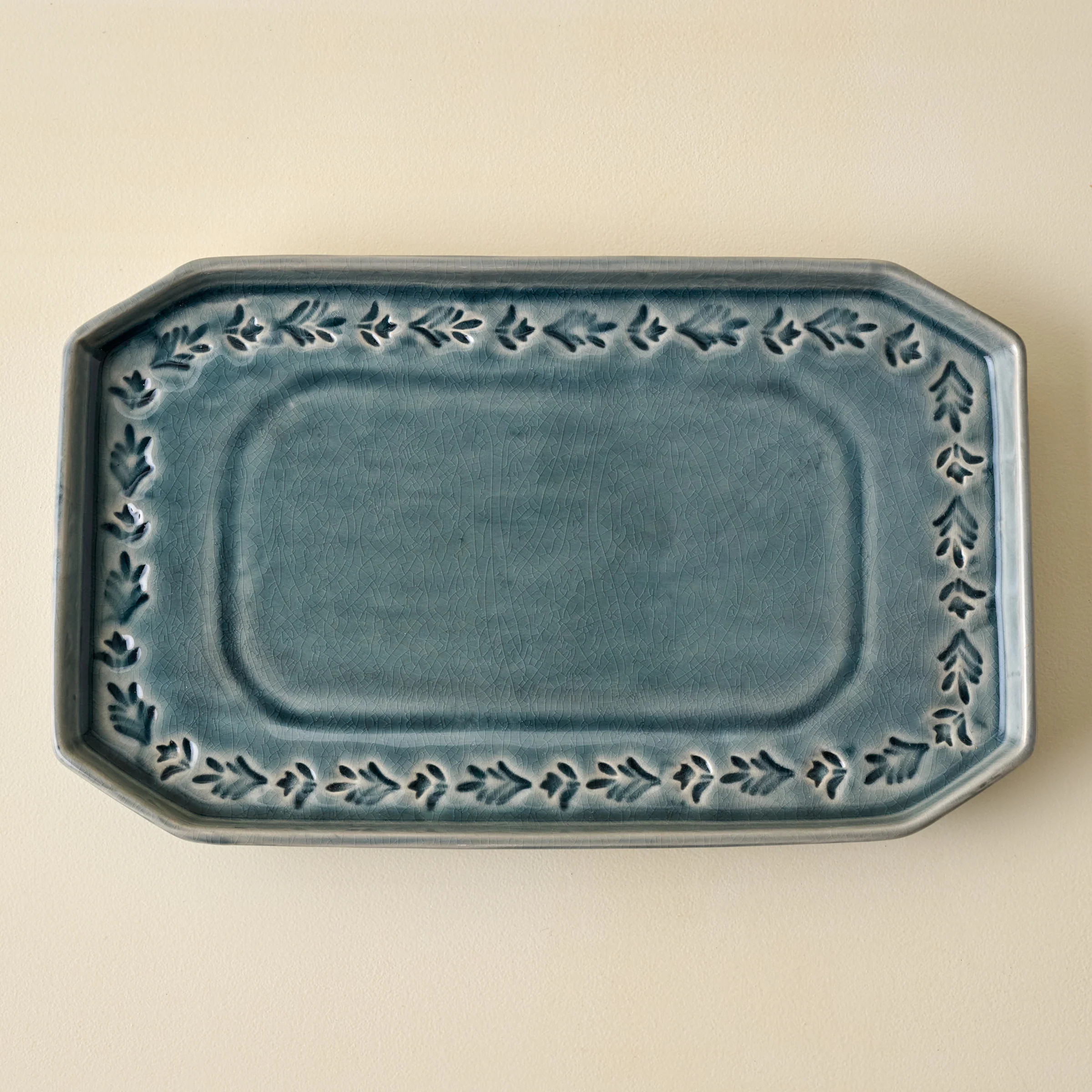 Harper Ceramic Floral Tray | Magnolia