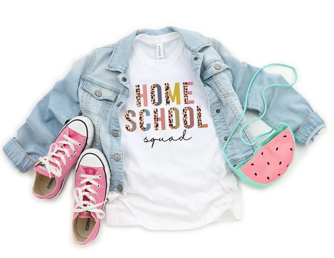 Home School Squad Homeschooled Youth Back to School Tee - Etsy | Etsy (US)