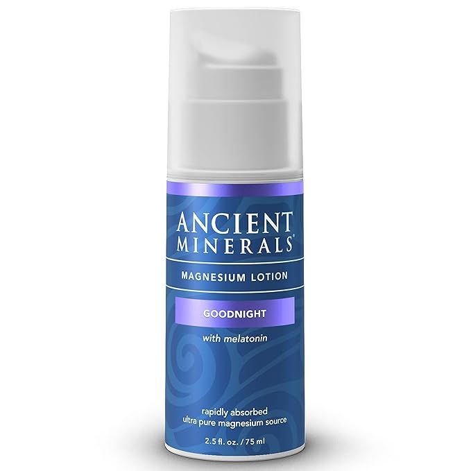 Ancient Minerals Magnesium Lotion Goodnight night cream contains melatonin with magnesium chlorid... | Amazon (US)