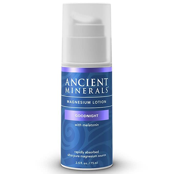 Ancient Minerals Magnesium Lotion Goodnight night cream contains melatonin with magnesium chlorid... | Amazon (US)