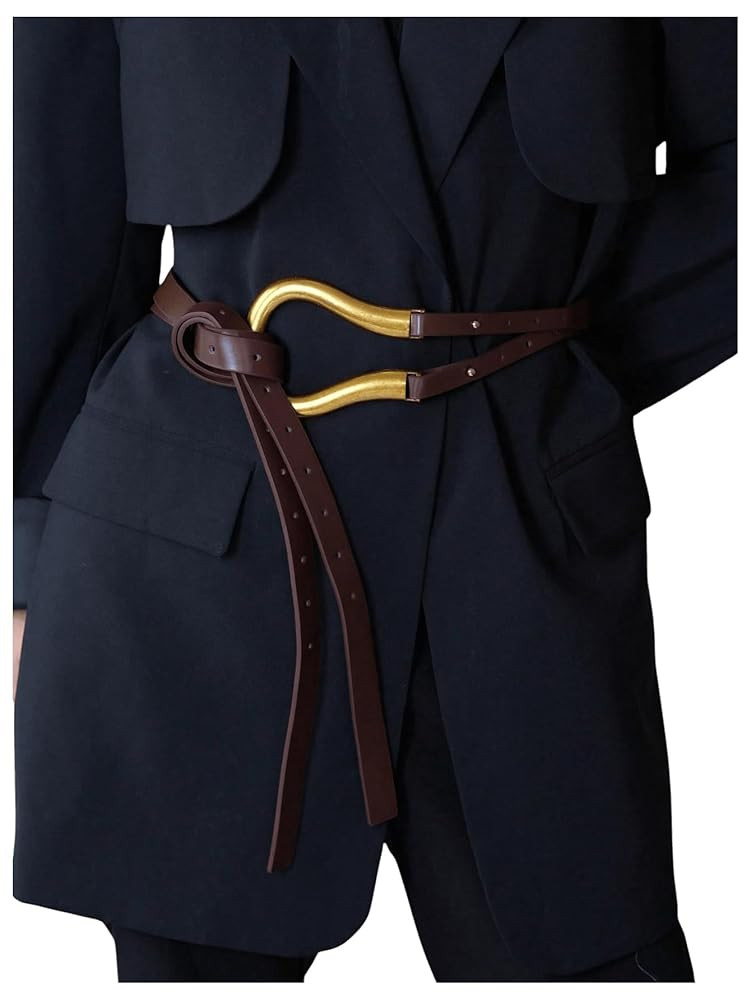 GORGLITTER Women's Renaissance Belt Wrap Belts Pirate Viking Belt with Ring | Amazon (US)