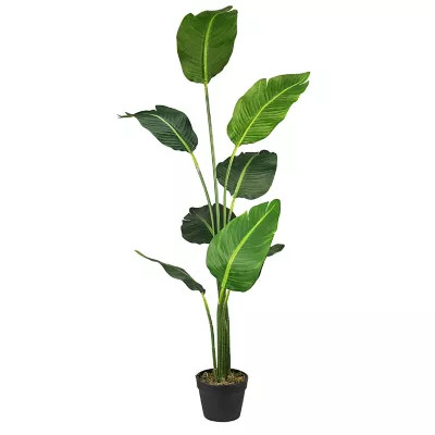 LCG Floral 60-Inch Bird of Paradise in Black Pot | Bed Bath & Beyond | Bed Bath & Beyond