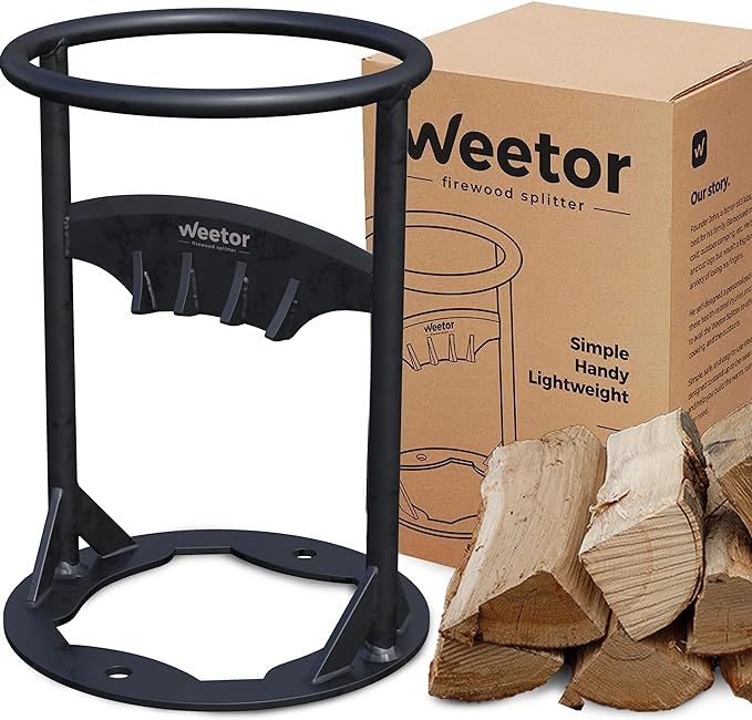 WEETOR Wood Splitter Tool - High-Carbon Steel Kindling Splitter for Wood - Lightweight & Portable... | Amazon (US)