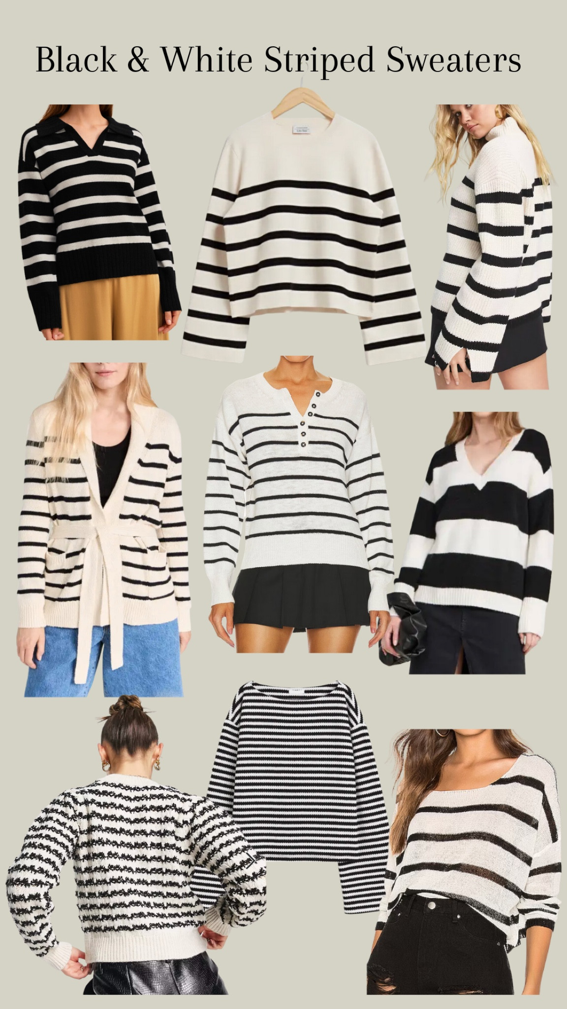 Black & White Striped Sweaters #blackandwhite #striped #sweater #falloutfit #fallfashion #outfit

#LTKFind #LTKstyletip #LTKSeasonal