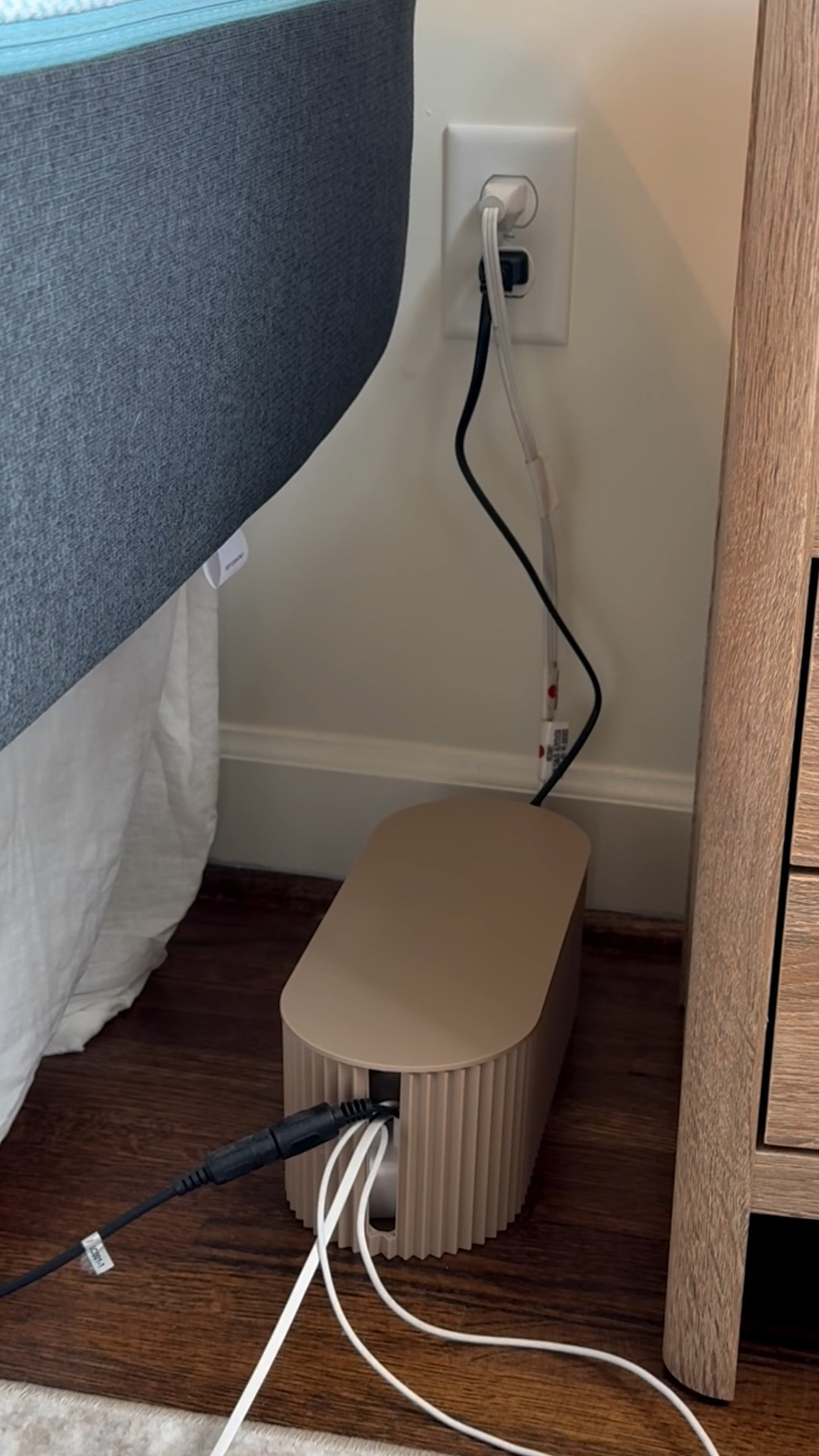 These cord boxes really clean up a space! We have so many cords and i hate seeing them just in a pile! If you have a power strip, just make sure it fits inside the box (measure first). I learned the hard way for the one in my office 😂

#LTKHome #LTKFamily