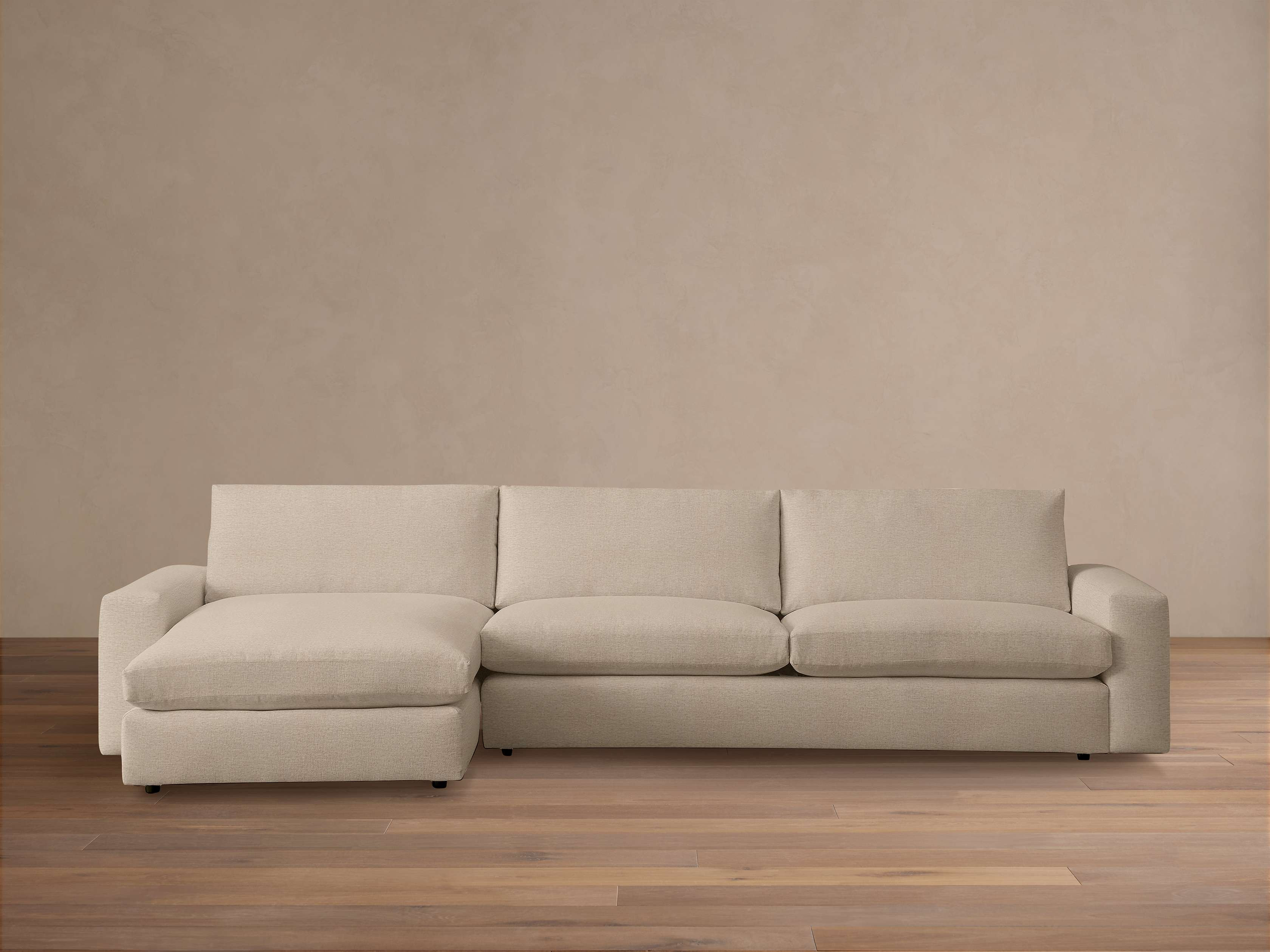 Kipton Wide Arm Two-Piece Chaise Sectional | Arhaus