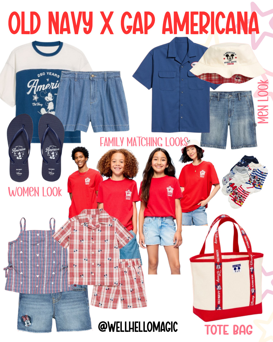 Old Navy Summer Collab with Disney!
Need style ideas for your upcoming Disney trip? Check out these styles and accessories ideas ranging for mom and dad or even matching outfits for the kids and the whole family we have it all!
Every item is linked below, available to shop before your trip! 

 #LTKSeasonal