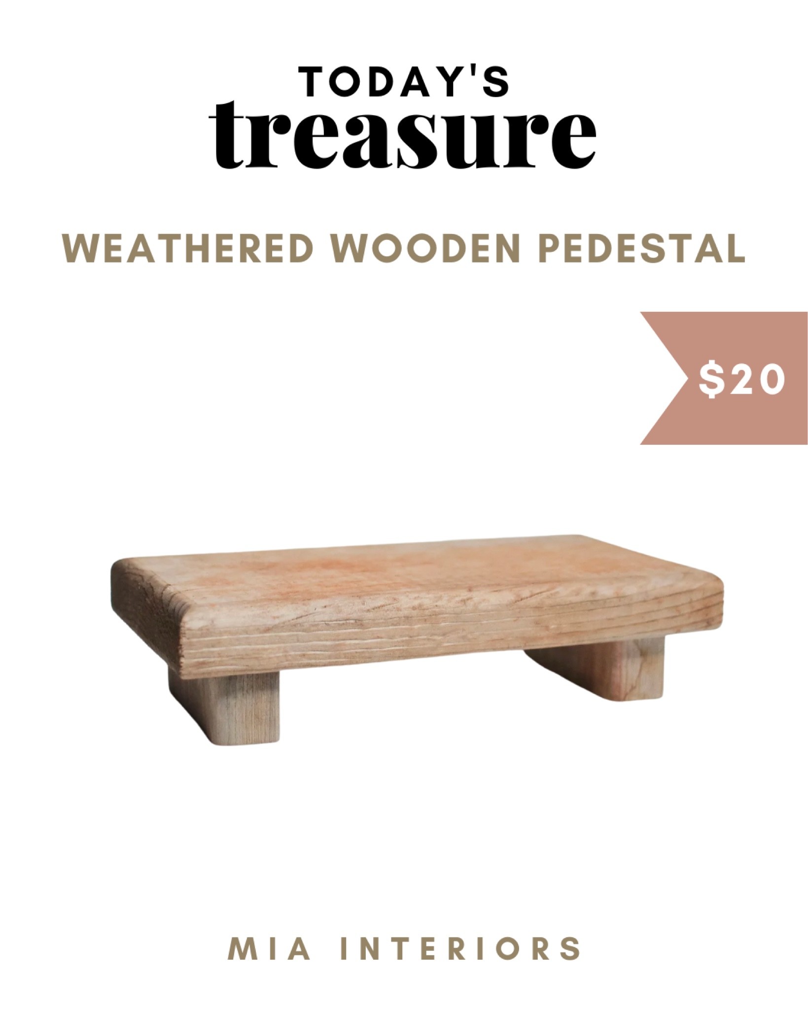 Todays Treasure: Weathered wooden pedestal

#todaystreasure #pedestal #etsy #antiques #thrifting

#LTKstyletip #LTKhome #LTKSeasonal