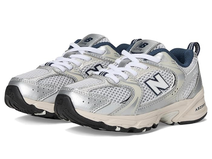 New Balance Kids 530 Bungee (Little Kid) Kids Shoes Sea Salt/Still Water : 13.5 Little Kid W, Synthetic/Textile | Zappos.com