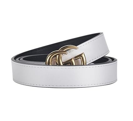 [TGVQUN] Luxury Designer GG Style Slim Thin Women Girl Fashion Belt [2.5CM Width] | Amazon (US)