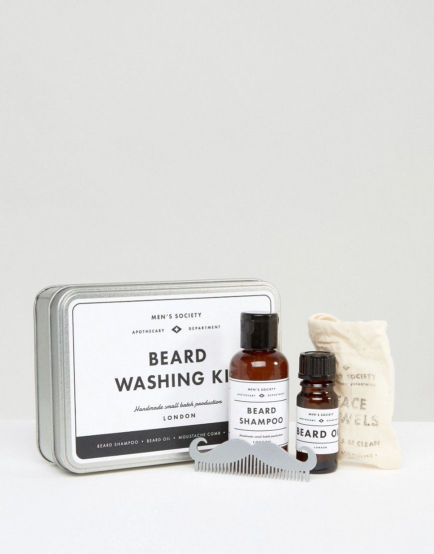 Men's Society Beard Washing Kit - Multi | ASOS UK