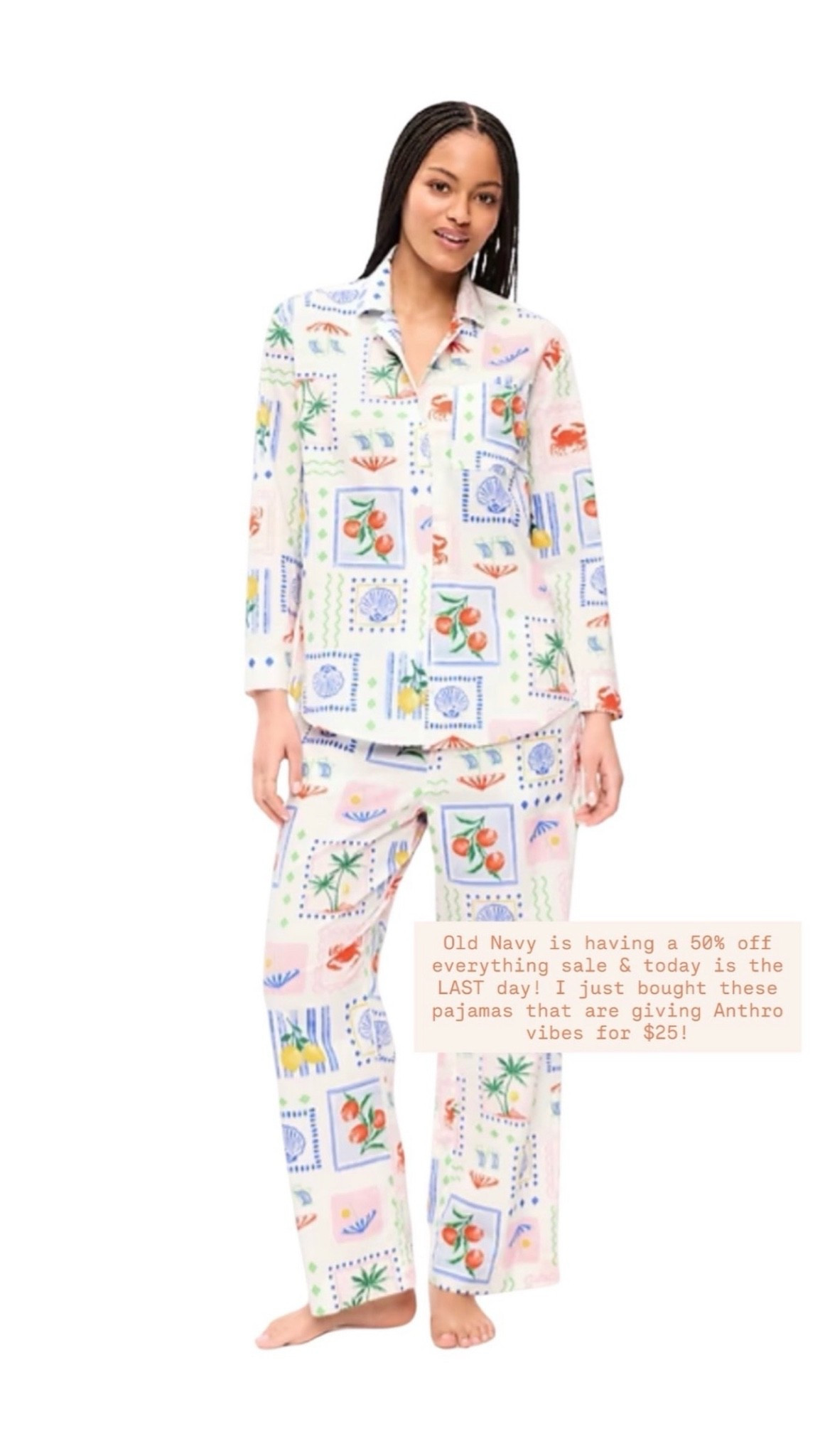 🤍 Old Navy is having a 50% off sale & today is the last day to save. I bought these pajamas & a few smocked tanks & longer Bermuda shorts!

Bought size s / size 4 / my tts
5'5" | 120 ish Ibs | size 4

#LTKgrwm
#LTKdayinmylife
#LTKmomlife
