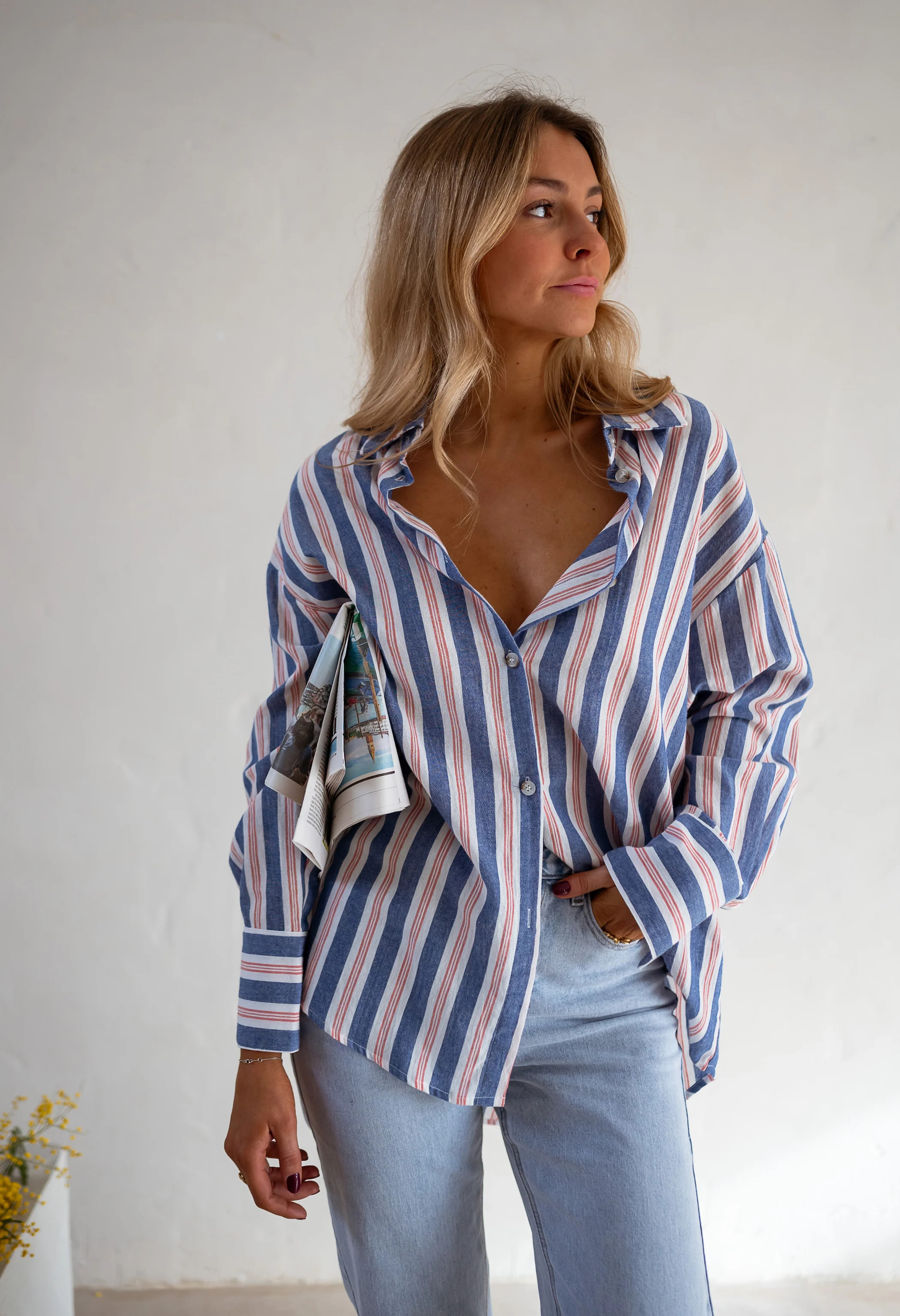 Blue Striped Sally Shirt | Easy Clothes