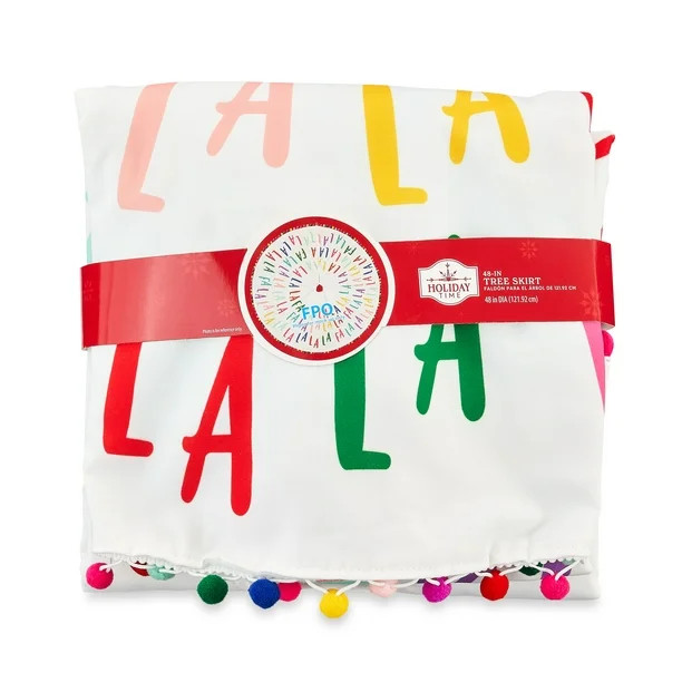 Holiday Time Christmas 48 inch Falala Tree Skirt, 48-Inch - Walmart.com | Walmart (US)