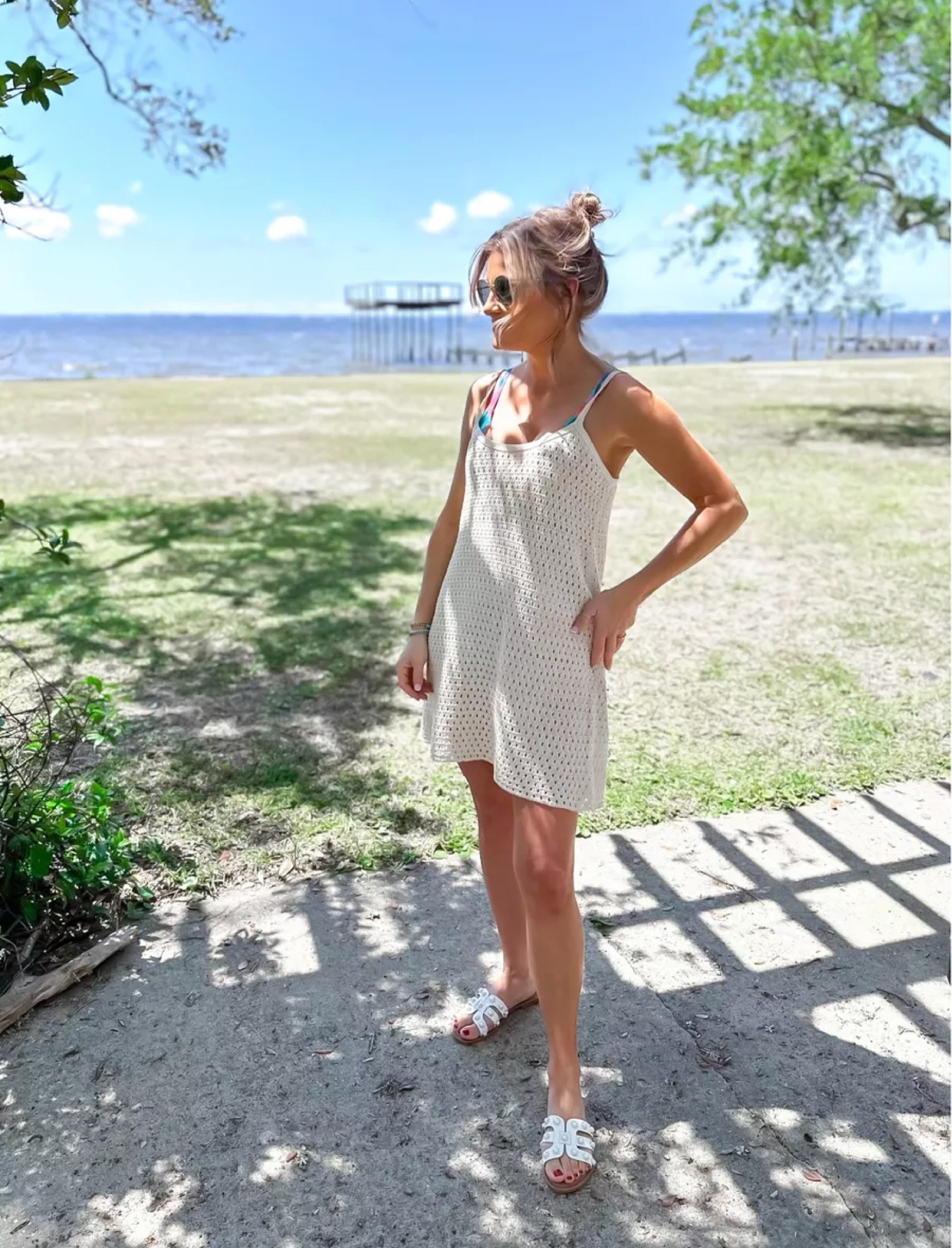 women's strappy sweater